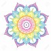 69975683-rainbow-colorful-mandala-on-pink-background-illustration