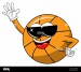 basketball-ball-cartoon-funny-character-cool-sunglasses-waving-isolated-on-white-RBYMA0