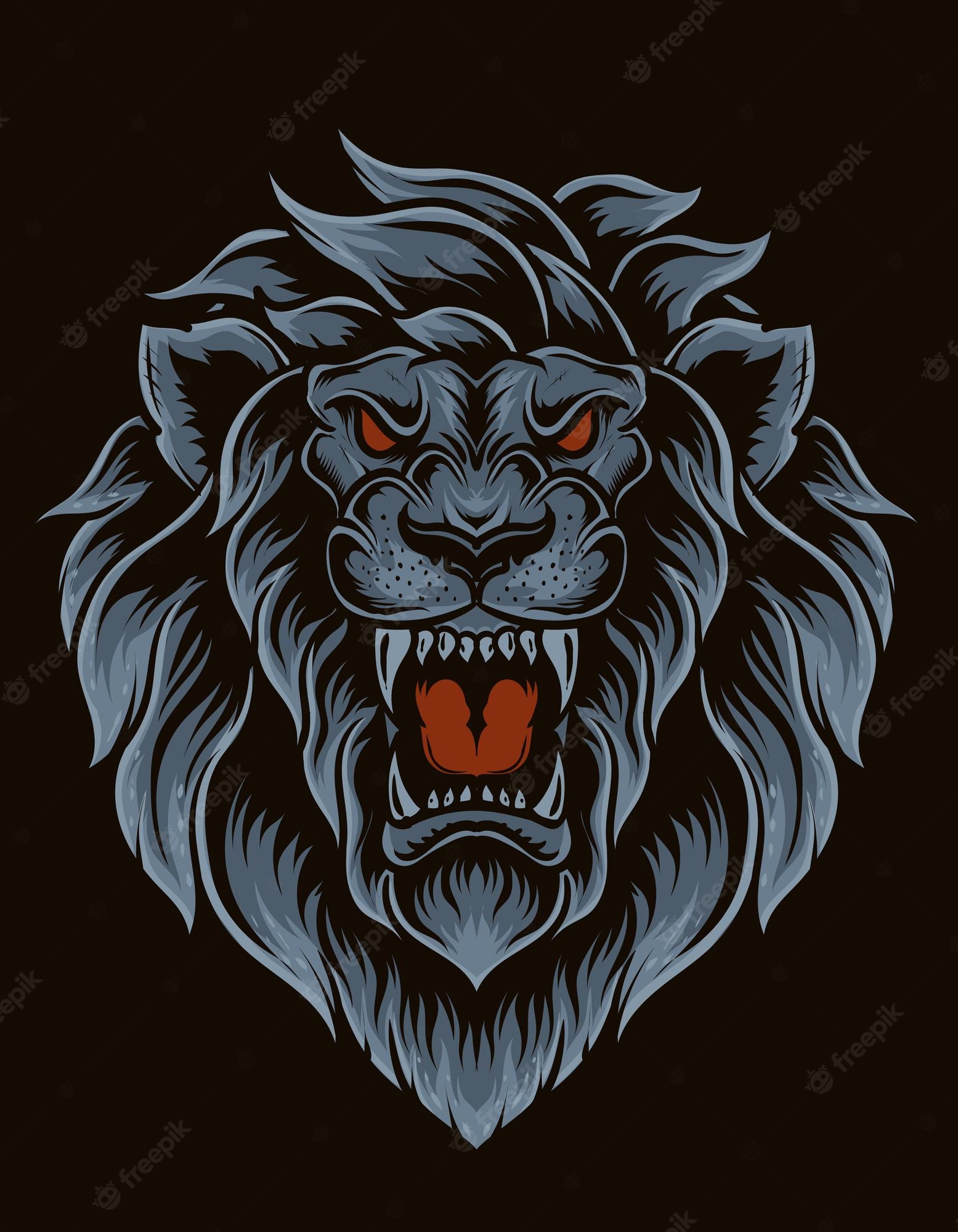 illustration-isolated-lion-head_373096-796