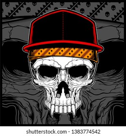 skull-wearing-cap-bandana-vector-260nw-1383774542