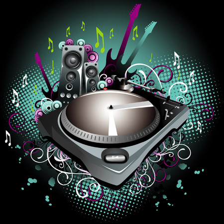 3345249-dj-vector-composition-2d-mixer-floral-dance