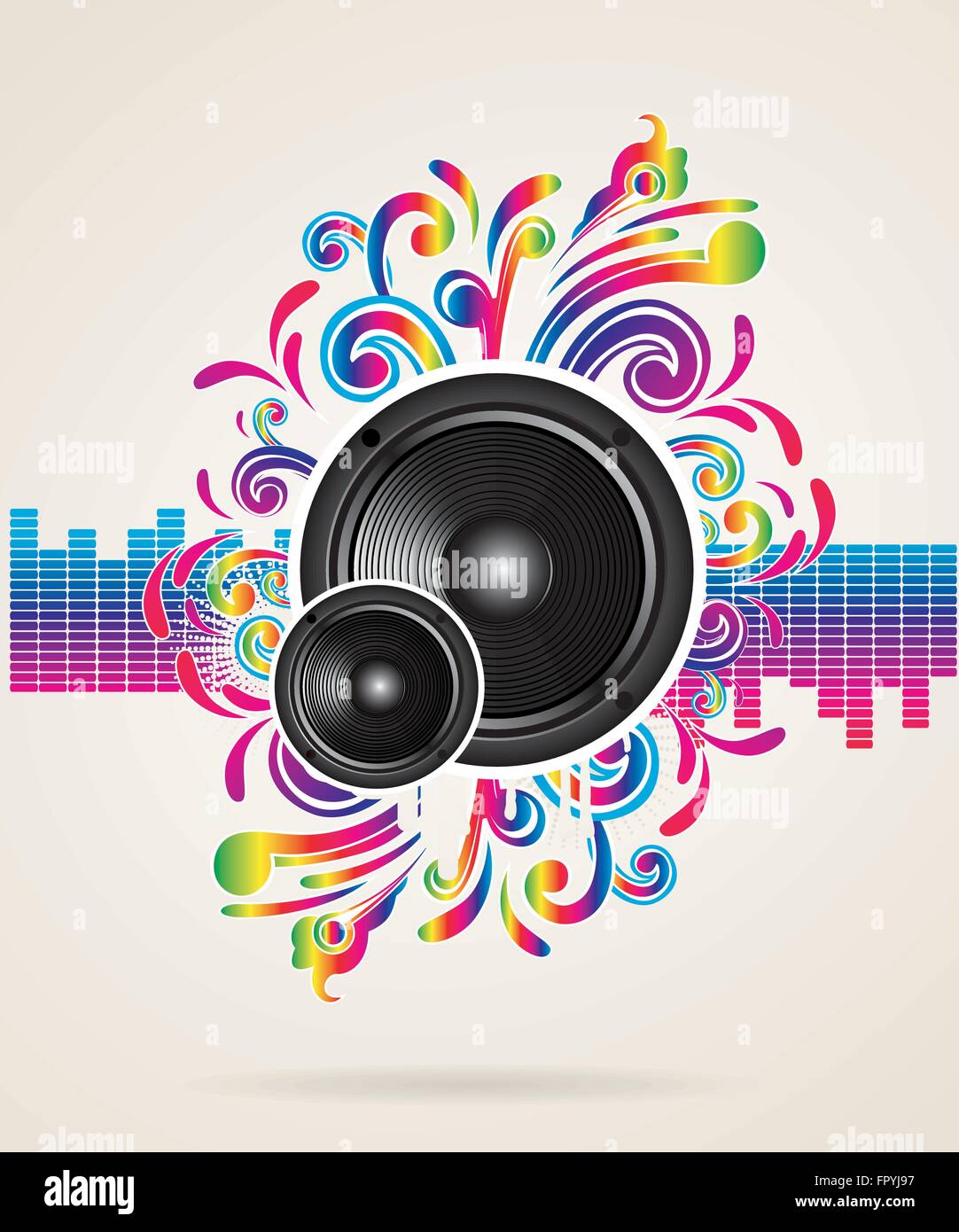 music-concept-with-equalizer-and-speaker-vector-illustration-FPYJ97